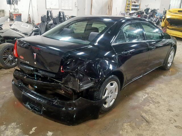 1G2ZF57B384137145 - 2008 PONTIAC G6 VALUE L BLACK photo 4