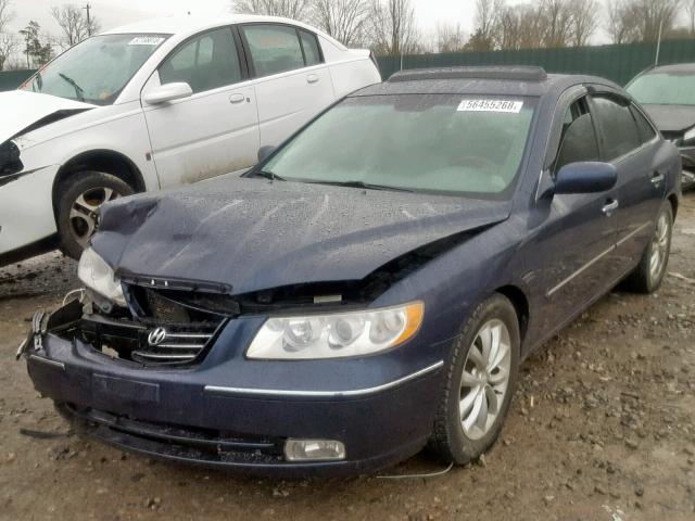 KMHFC46F96A115859 - 2006 HYUNDAI AZERA SE BLUE photo 2