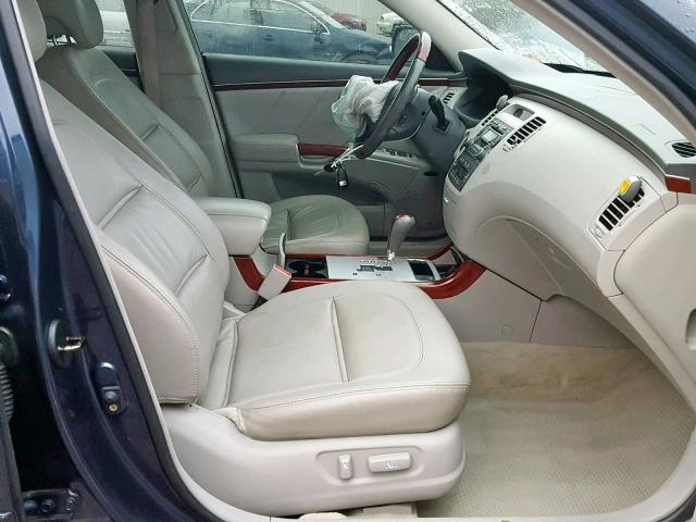 KMHFC46F96A115859 - 2006 HYUNDAI AZERA SE BLUE photo 5