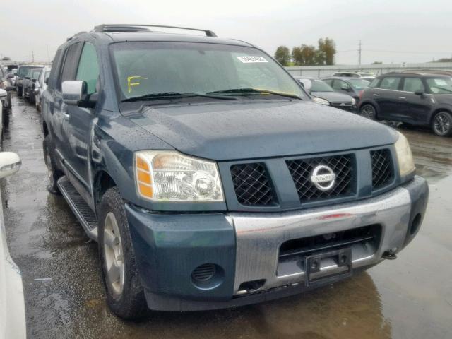 5N1AA08B34N732294 - 2004 NISSAN ARMADA SE GREEN photo 1