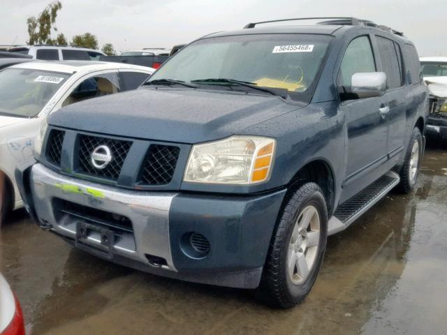 5N1AA08B34N732294 - 2004 NISSAN ARMADA SE GREEN photo 2