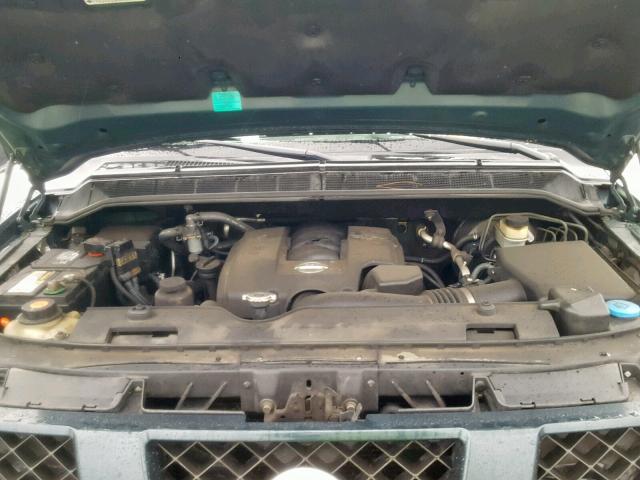 5N1AA08B34N732294 - 2004 NISSAN ARMADA SE GREEN photo 7