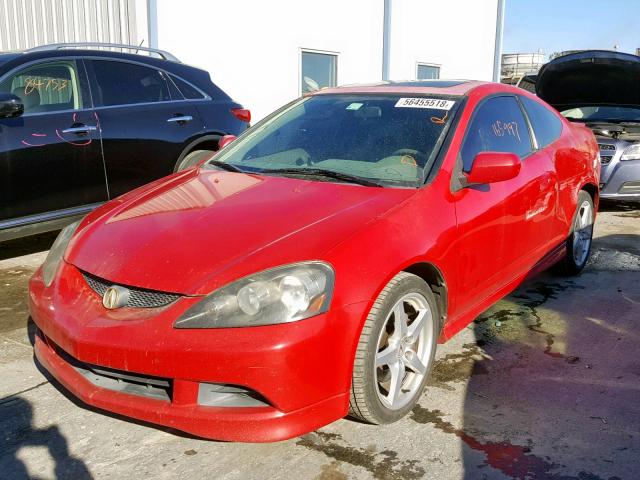 JH4DC530X5S015570 - 2005 ACURA RSX TYPE-S RED photo 2