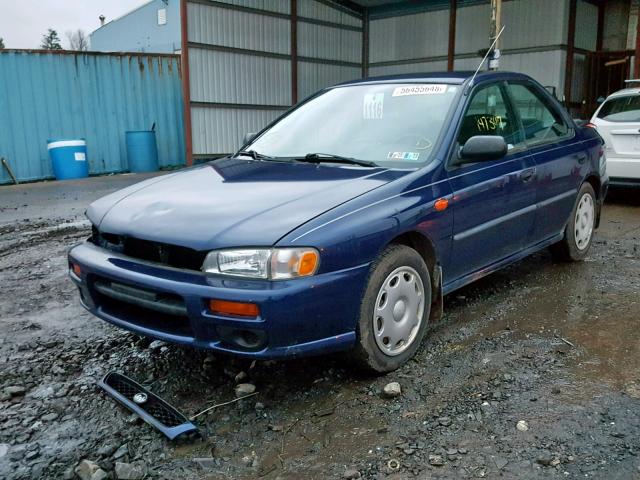 JF1GC43571H500282 - 2001 SUBARU IMPREZA L BLUE photo 2