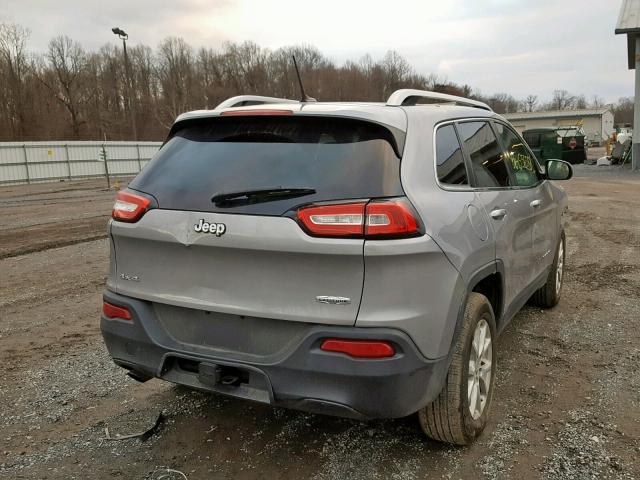 1C4PJMCB2EW107118 - 2014 JEEP CHEROKEE L SILVER photo 4