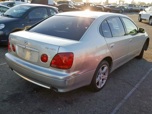 JT8BL69S820009778 - 2002 LEXUS GS 430 SILVER photo 4