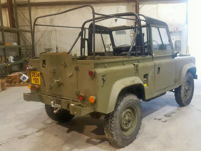 SALLDVAC7AA297214 - 1987 LAND ROVER DEFENDER GREEN photo 4