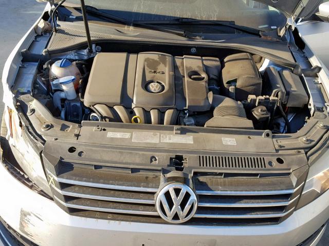 1VWBP7A32EC011560 - 2014 VOLKSWAGEN PASSAT SE SILVER photo 7