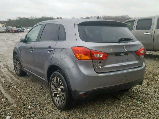 JA4AP3AU7HZ023604 - 2017 MITSUBISHI OUTLANDER GRAY photo 3