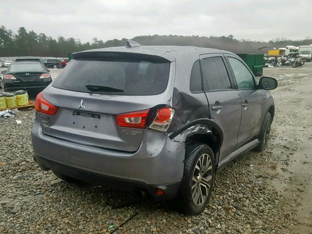 JA4AP3AU7HZ023604 - 2017 MITSUBISHI OUTLANDER GRAY photo 4