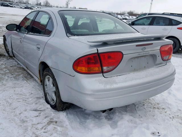 1G3NL52E63C194393 - 2003 OLDSMOBILE ALERO GL GRAY photo 3