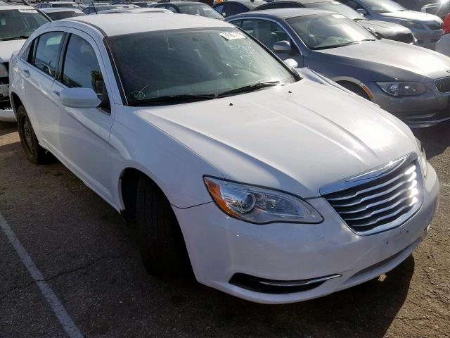 1C3CCBAB7EN124734 - 2014 CHRYSLER 200 LX WHITE photo 1