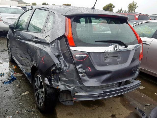 3HGGK5H83FM746207 - 2015 HONDA FIT EX GRAY photo 3