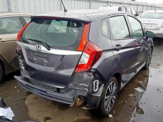 3HGGK5H83FM746207 - 2015 HONDA FIT EX GRAY photo 4