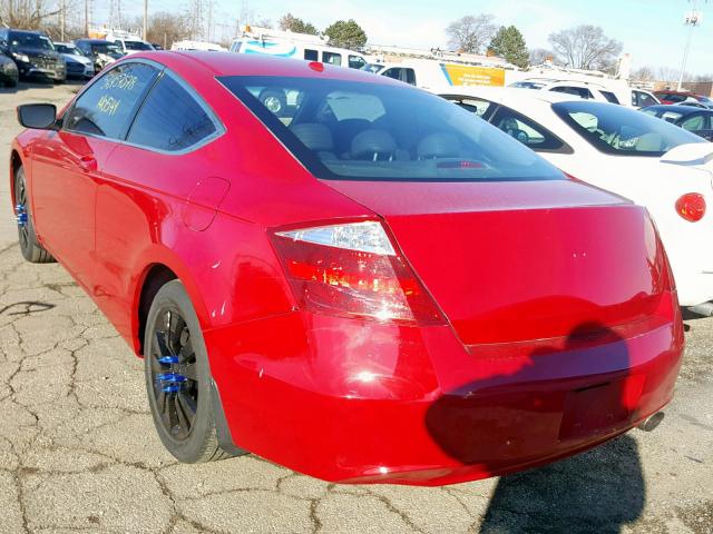 1HGCS11858A014212 - 2008 HONDA ACCORD EXL RED photo 3