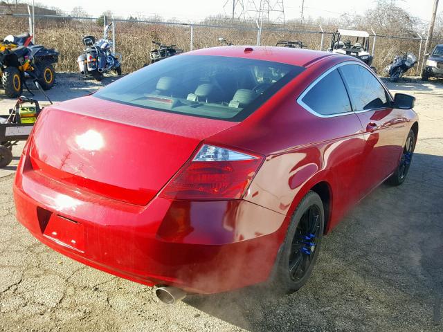 1HGCS11858A014212 - 2008 HONDA ACCORD EXL RED photo 4