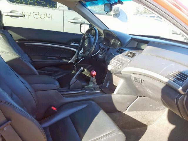 1HGCS11858A014212 - 2008 HONDA ACCORD EXL RED photo 5