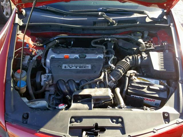 1HGCS11858A014212 - 2008 HONDA ACCORD EXL RED photo 7