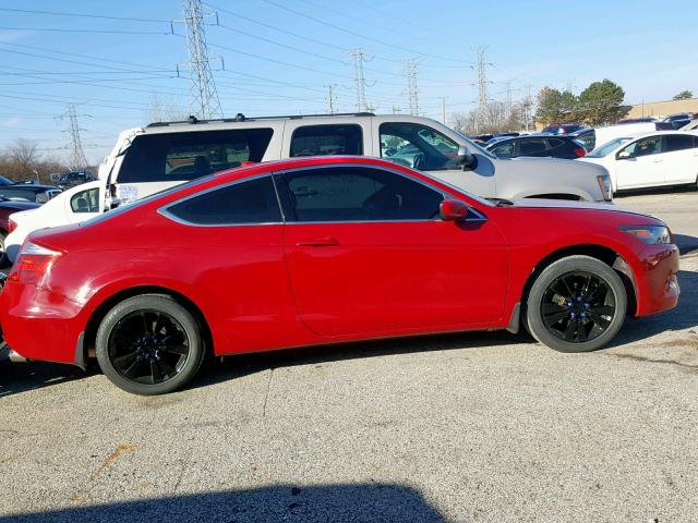 1HGCS11858A014212 - 2008 HONDA ACCORD EXL RED photo 9