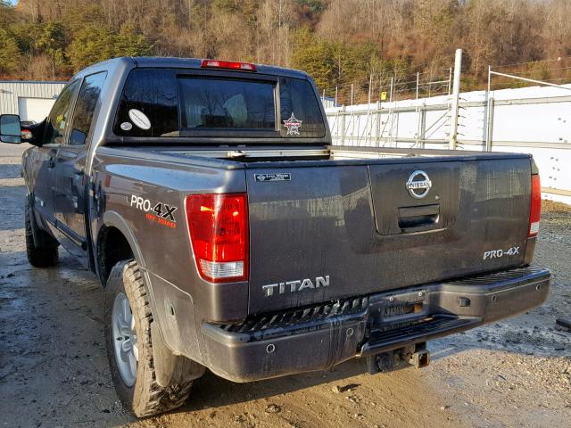 1N6AA0ECXCN328325 - 2012 NISSAN TITAN S CHARCOAL photo 3