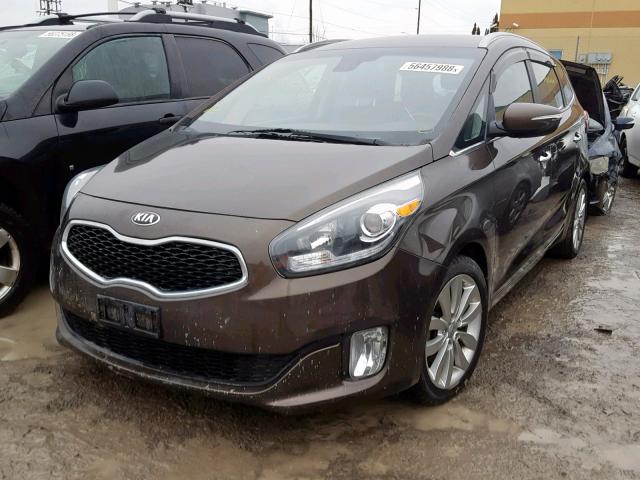 KNAHU8A3XE7045652 - 2014 KIA RONDO BROWN photo 2