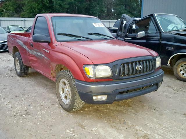 5TENL42N91Z779980 - 2001 TOYOTA TACOMA RED photo 1