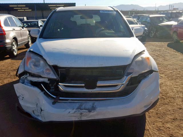 JHLRE3H70BC010608 - 2011 HONDA CR-V EXL WHITE photo 9