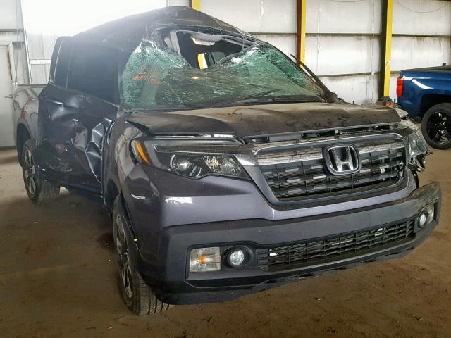 5FPYK2F58HB001820 - 2017 HONDA RIDGELINE GRAY photo 1