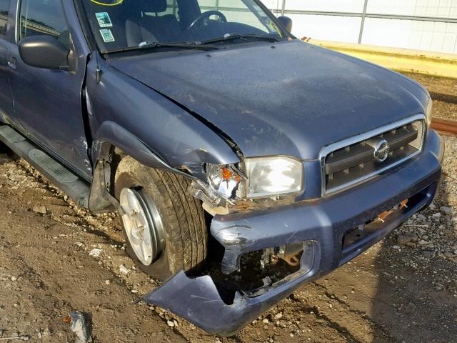 JN8DR09X22W651917 - 2002 NISSAN PATHFINDER BLUE photo 9