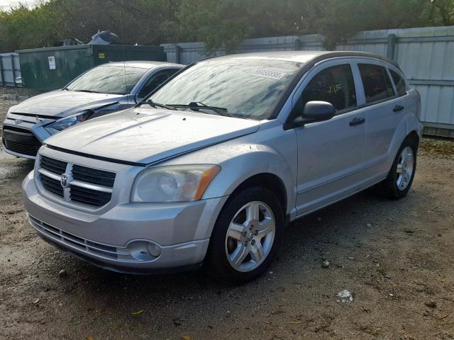 1B3HB48B37D258639 - 2007 DODGE CALIBER SX SILVER photo 2