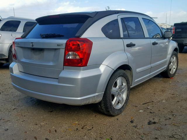 1B3HB48B37D258639 - 2007 DODGE CALIBER SX SILVER photo 4