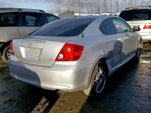 JTKDE177660114193 - 2006 TOYOTA SCION TC 银色 照片 4