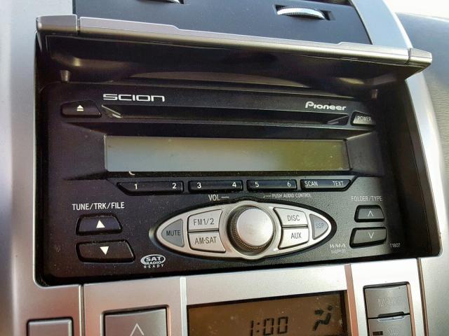 JTKDE177660114193 - 2006 TOYOTA SCION TC 银色 照片 9