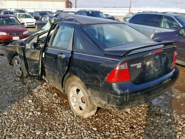 1FAHP34N77W275920 - 2007 FORD FOCUS ZX4 BLACK photo 3