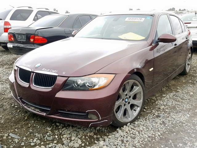 WBAVB33566PS11497 - 2006 BMW 330 I BURGUNDY photo 2