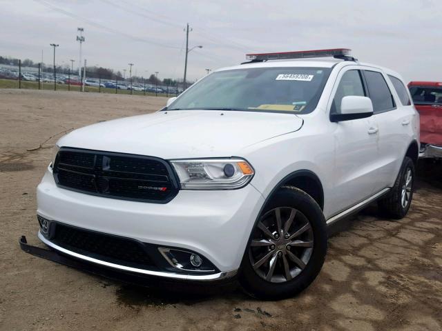 1C4RDJFG0JC160756 - 2018 DODGE DURANGO SS WHITE photo 2