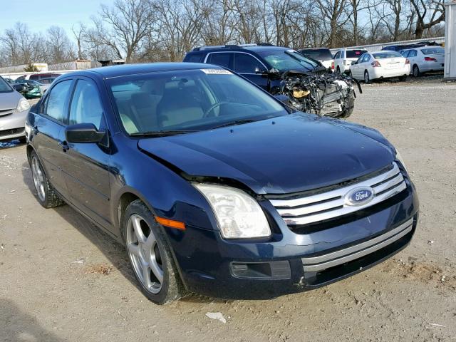 3FAHP06Z48R244661 - 2008 FORD FUSION S BLUE photo 1