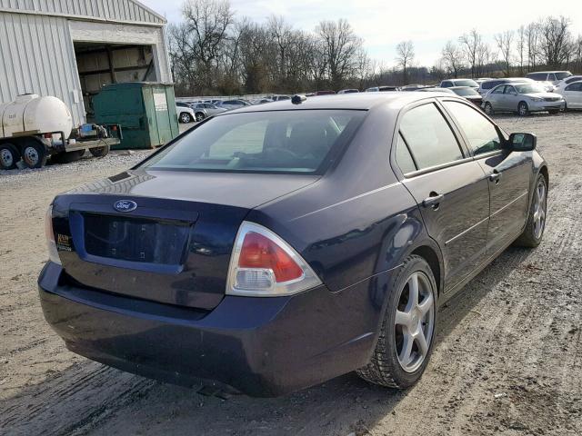 3FAHP06Z48R244661 - 2008 FORD FUSION S BLUE photo 4