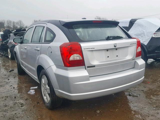 1B3HB48A59D225037 - 2009 DODGE CALIBER SX SILVER photo 3