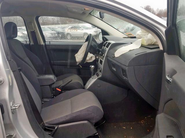 1B3HB48A59D225037 - 2009 DODGE CALIBER SX SILVER photo 5