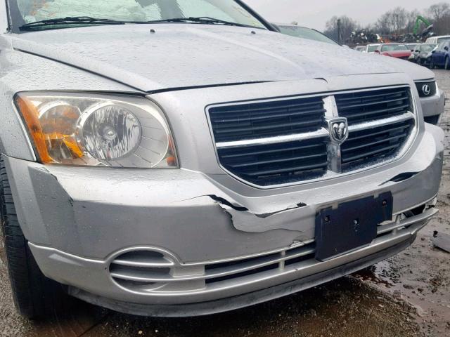 1B3HB48A59D225037 - 2009 DODGE CALIBER SX SILVER photo 9