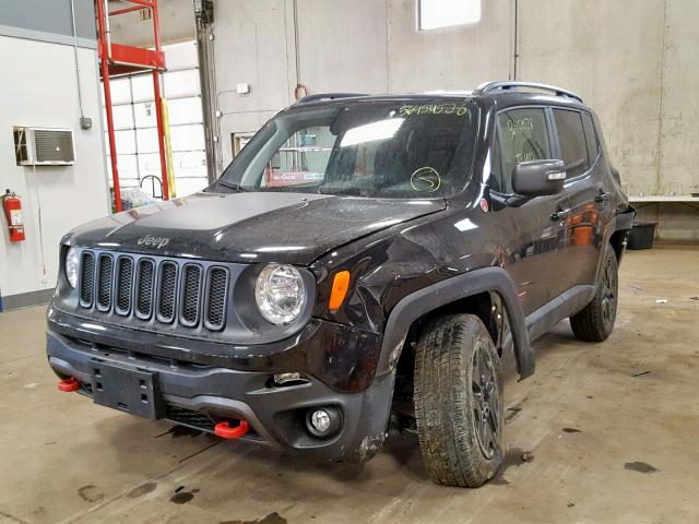 ZACCJBCB4JPH74718 - 2018 JEEP RENEGADE T BLACK photo 2