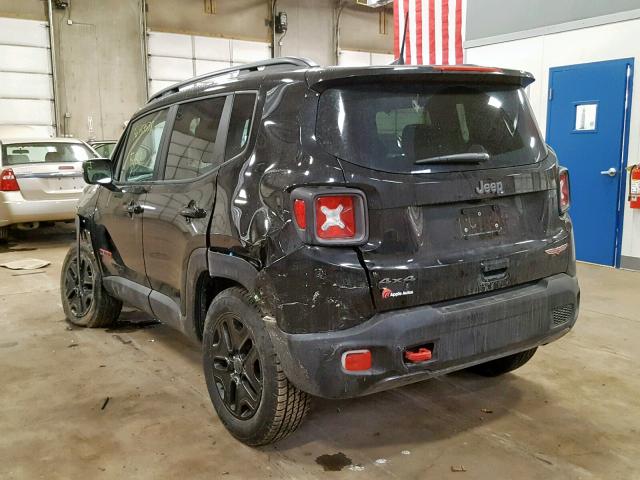 ZACCJBCB4JPH74718 - 2018 JEEP RENEGADE T BLACK photo 3