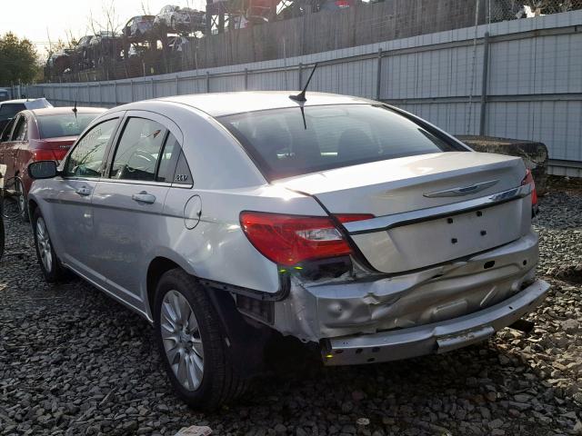 1C3CCBAB9CN302981 - 2012 CHRYSLER 200 LX SILVER photo 3