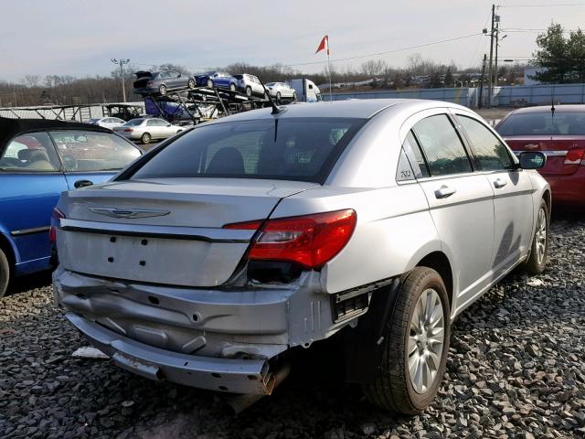 1C3CCBAB9CN302981 - 2012 CHRYSLER 200 LX SILVER photo 4