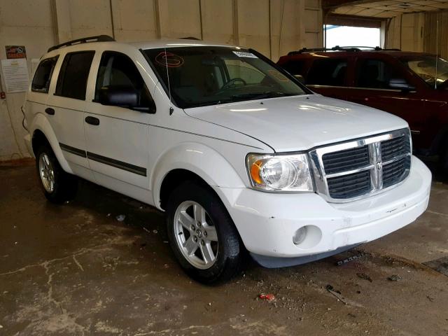 1D8HB48P57F537333 - 2007 DODGE DURANGO SL WHITE photo 1