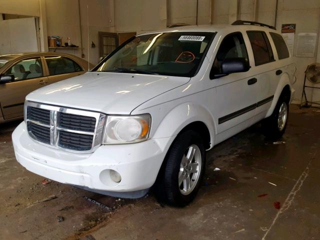 1D8HB48P57F537333 - 2007 DODGE DURANGO SL WHITE photo 2