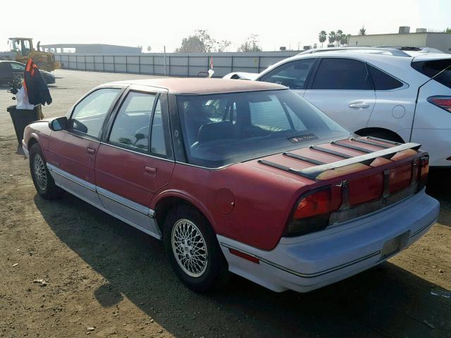 1G3WS54T8MD334281 - 1991 OLDSMOBILE CUTLASS SU MAROON photo 3