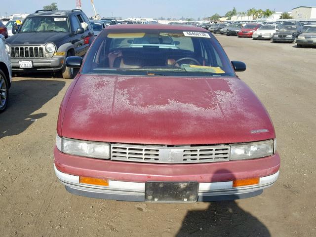 1G3WS54T8MD334281 - 1991 OLDSMOBILE CUTLASS SU MAROON photo 9