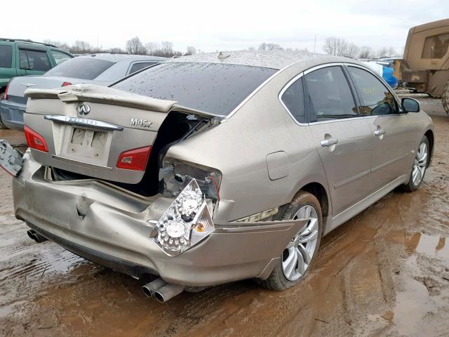 JNKBY01F38M551272 - 2008 INFINITI M45 TAN photo 4